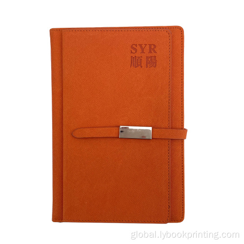 Planner Notebook Leather Pu Customized planner journal book printing leather note book Manufactory